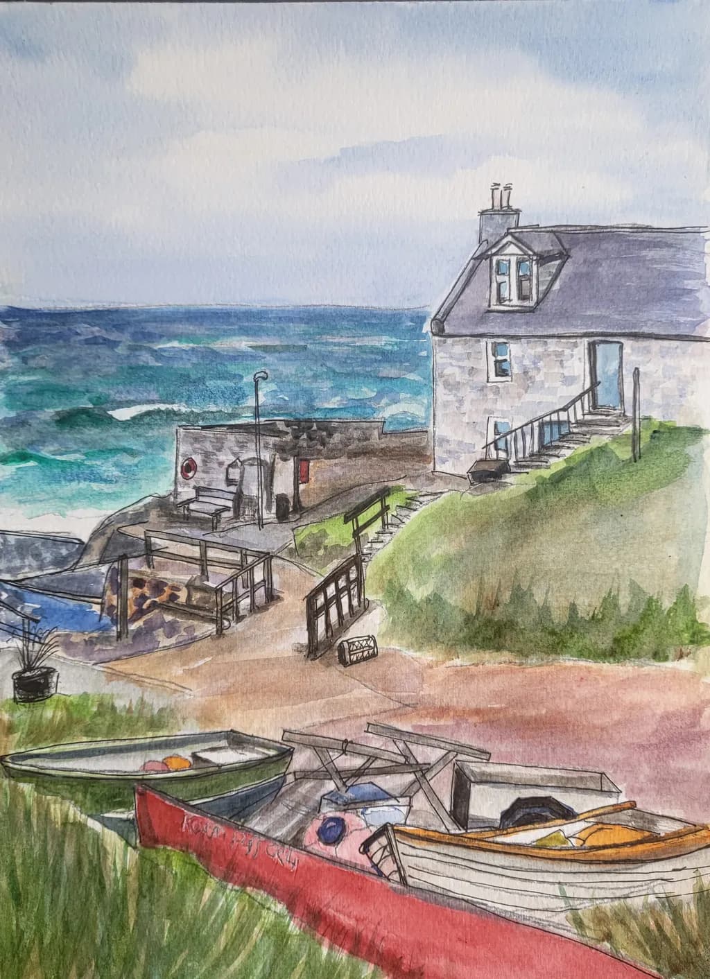 Coastal Resting Boats