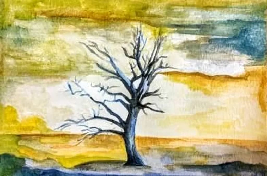 Solitary Tree at Dusk