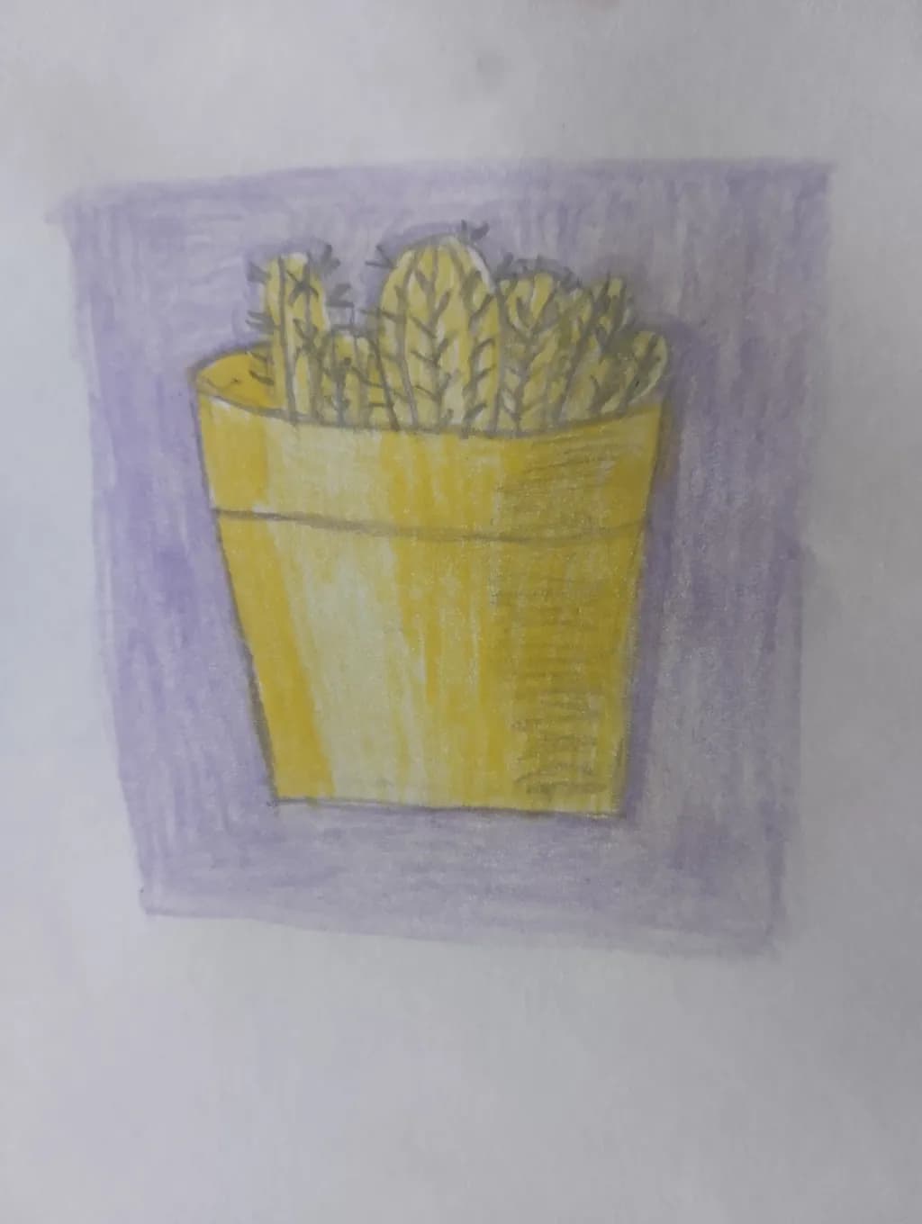 Golden Cactus Pot