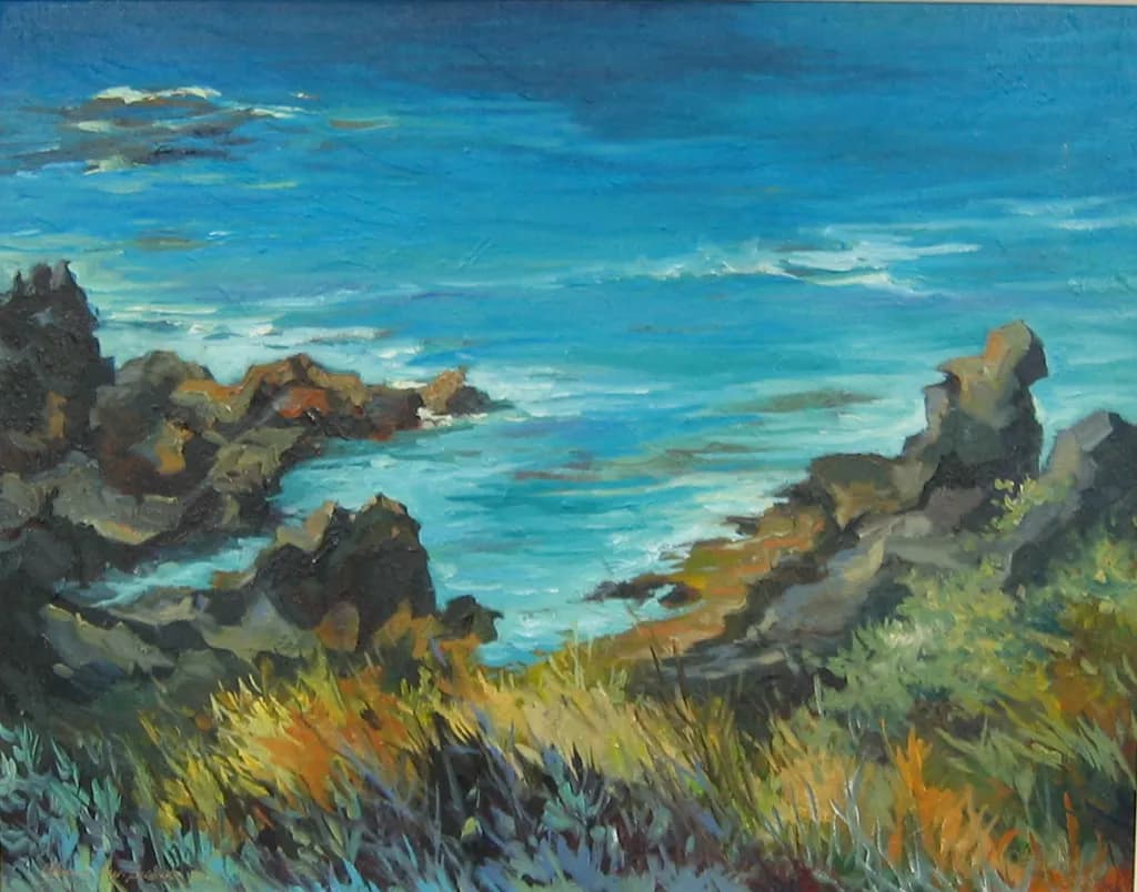 Coastal Rocks and Ocean