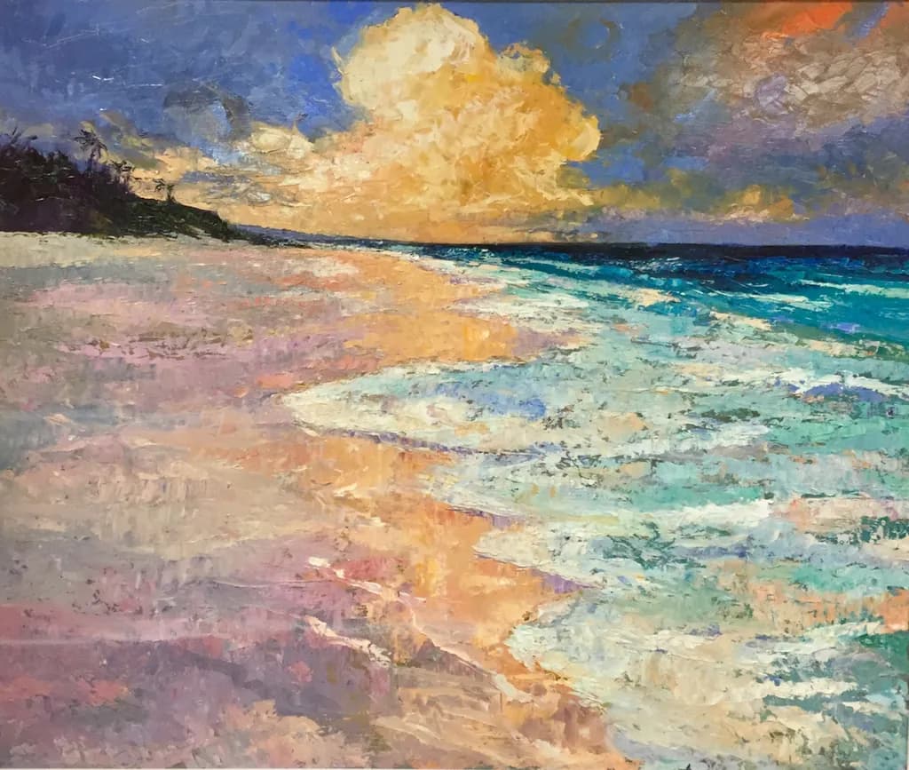 Beach Sunset Reflection