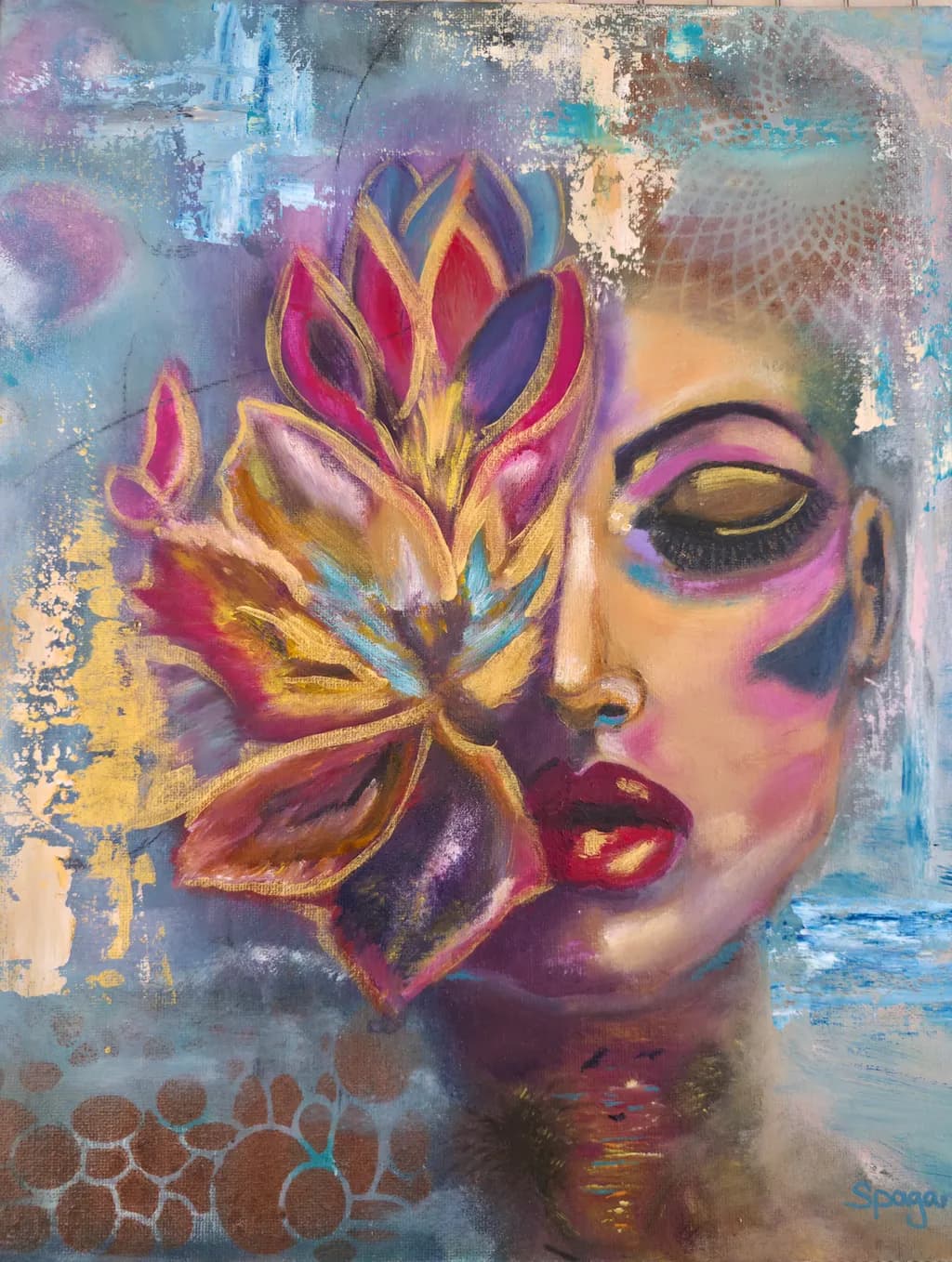 Floral Portrait Mosaic