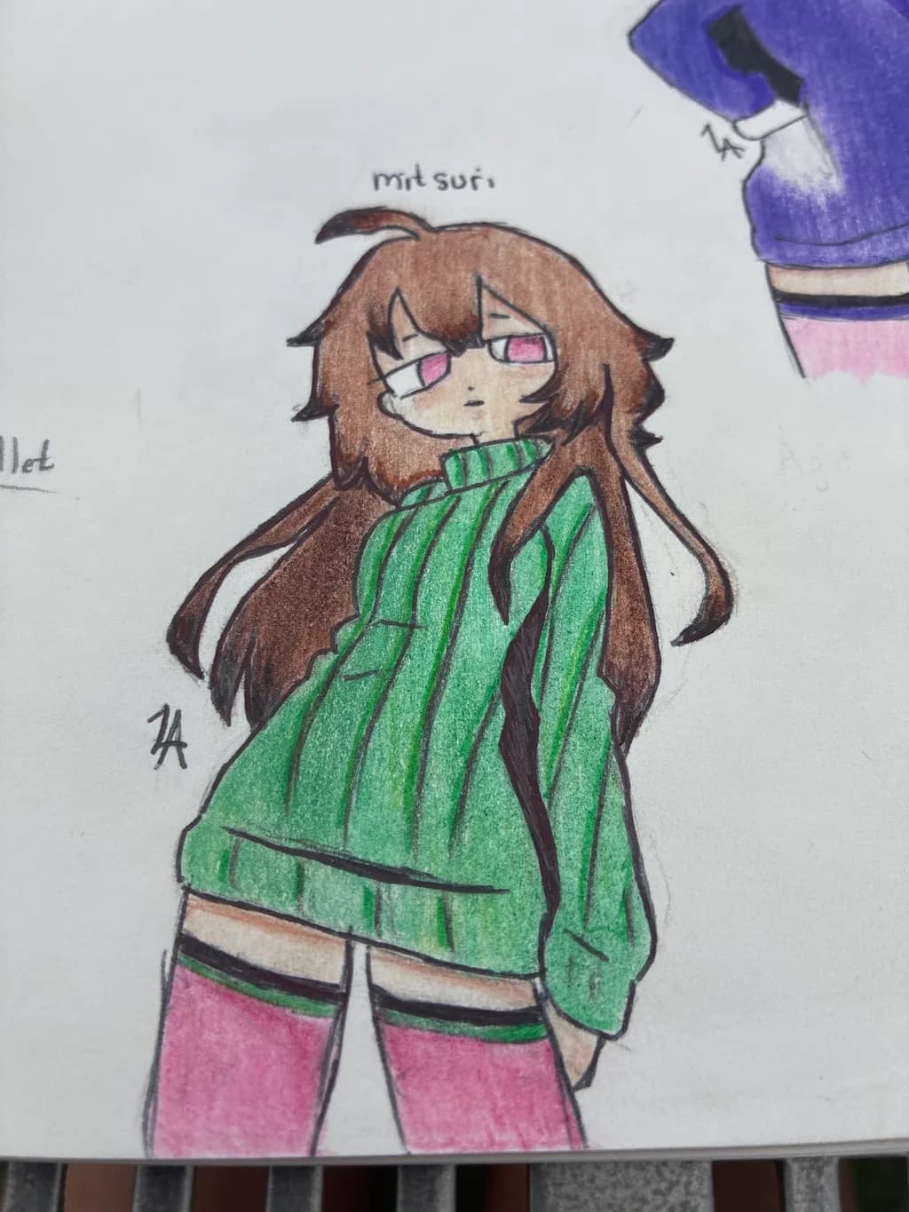 Striped Sweater Girl