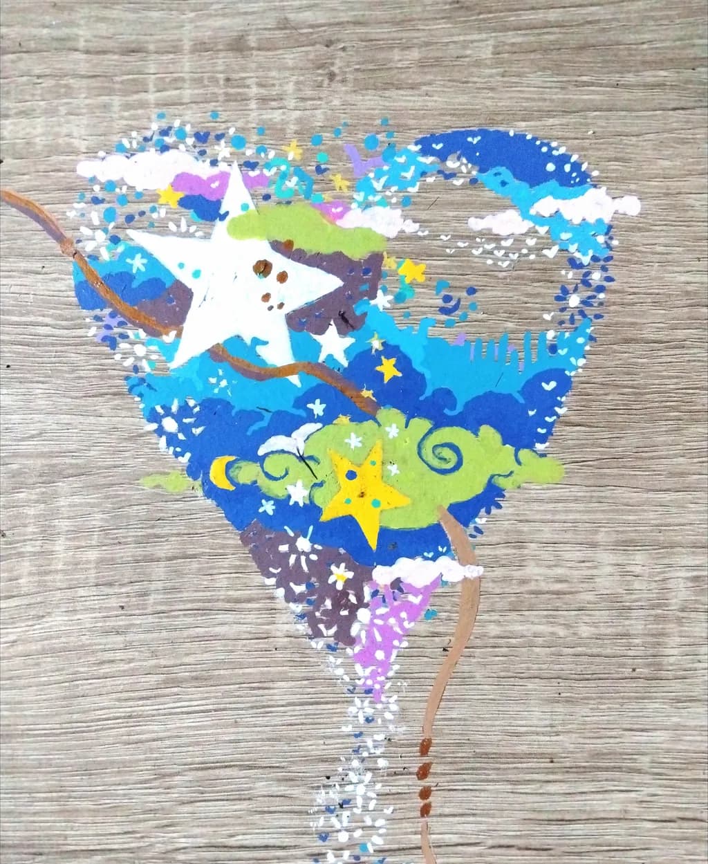 Starry Heart Balloon