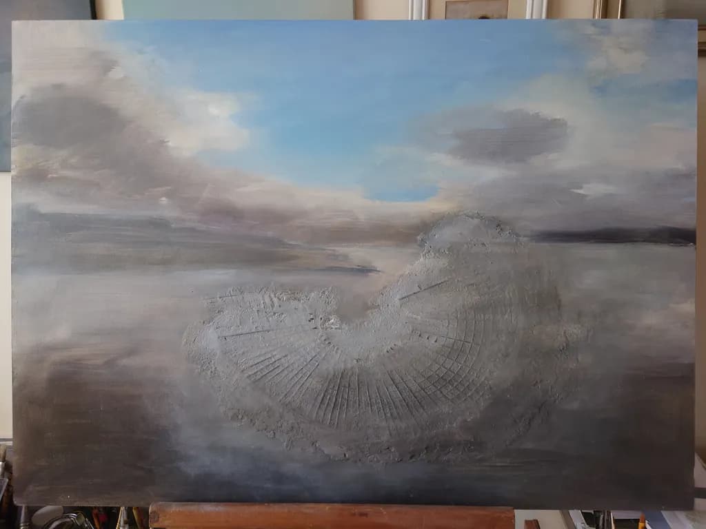 Seascape with Shell Imprint