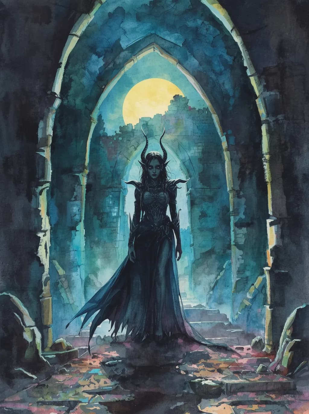 Moonlit Dark Elf