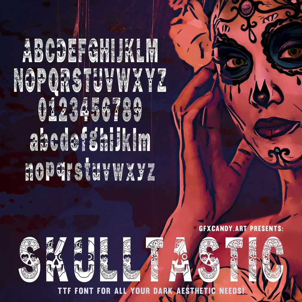 Skulltastic Typeface