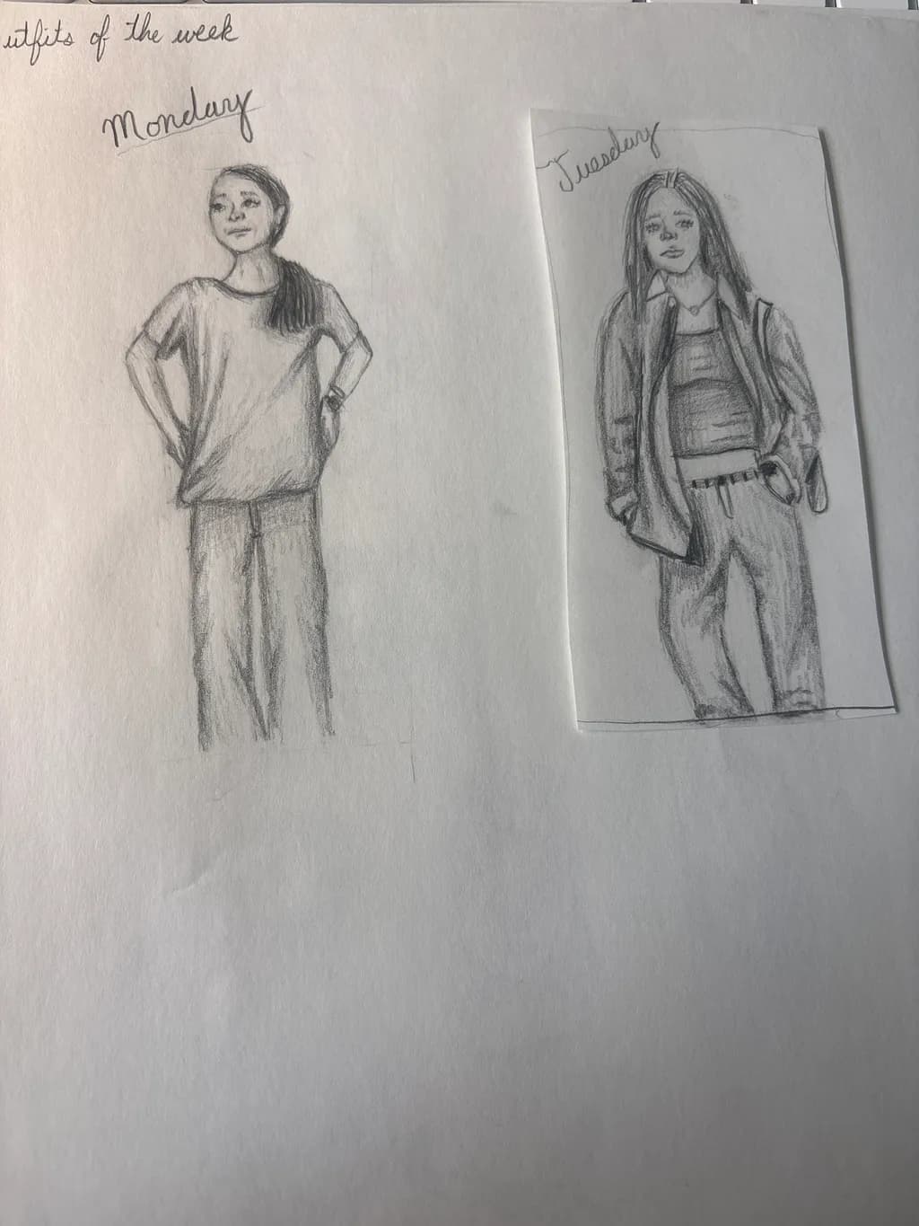 Weekly Outfits Sketch