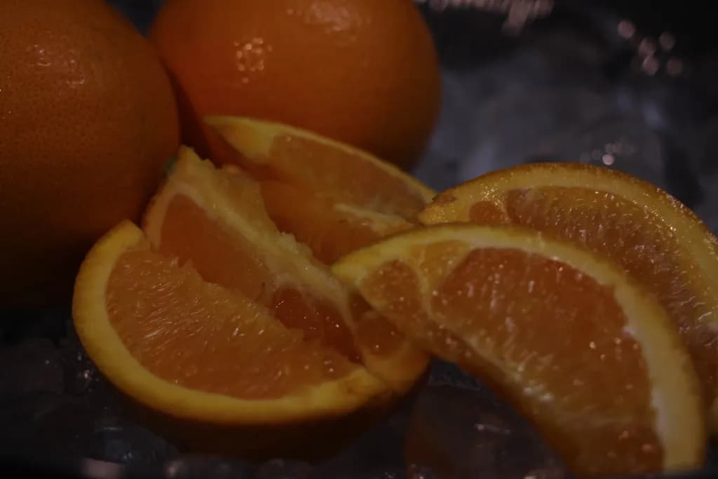 Orange Slices on Ice