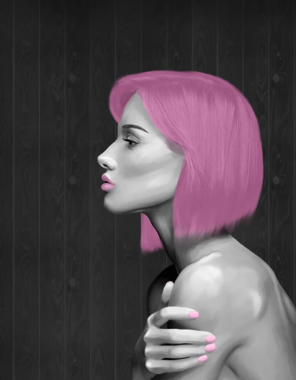Pink Silhouette