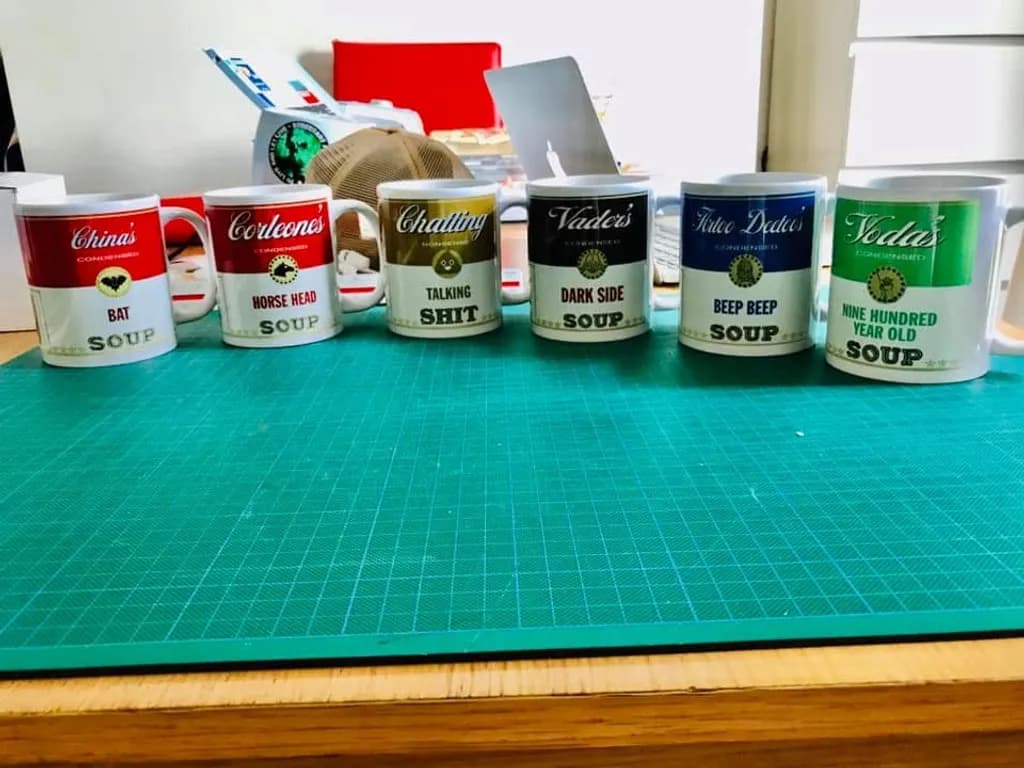 Pop Culture Soup Mugs