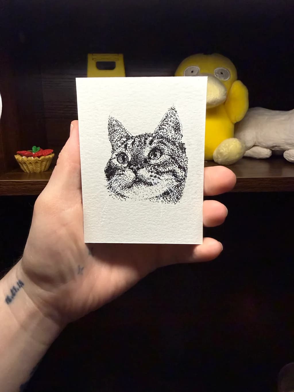 Dotwork Cat Portrait