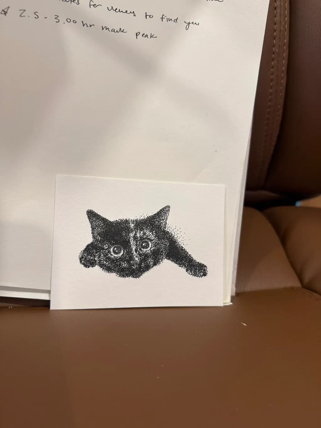 Pensive Stipple Cat