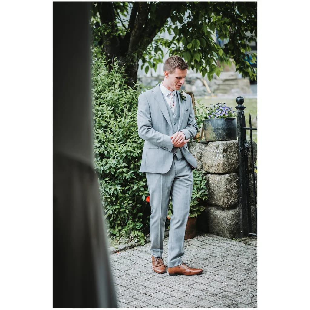 Groom in Reflection