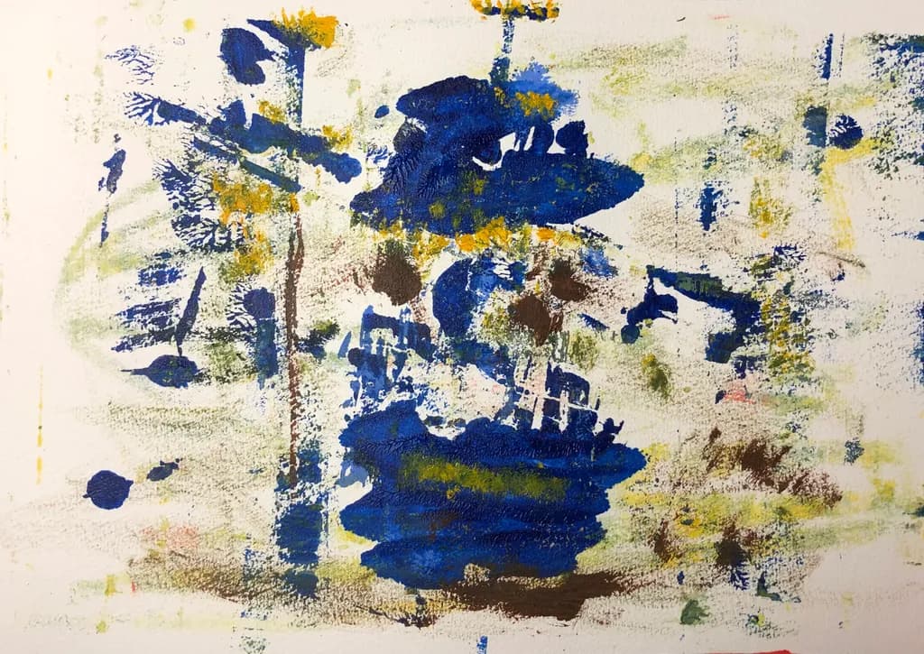 Textured Blue Rhythm