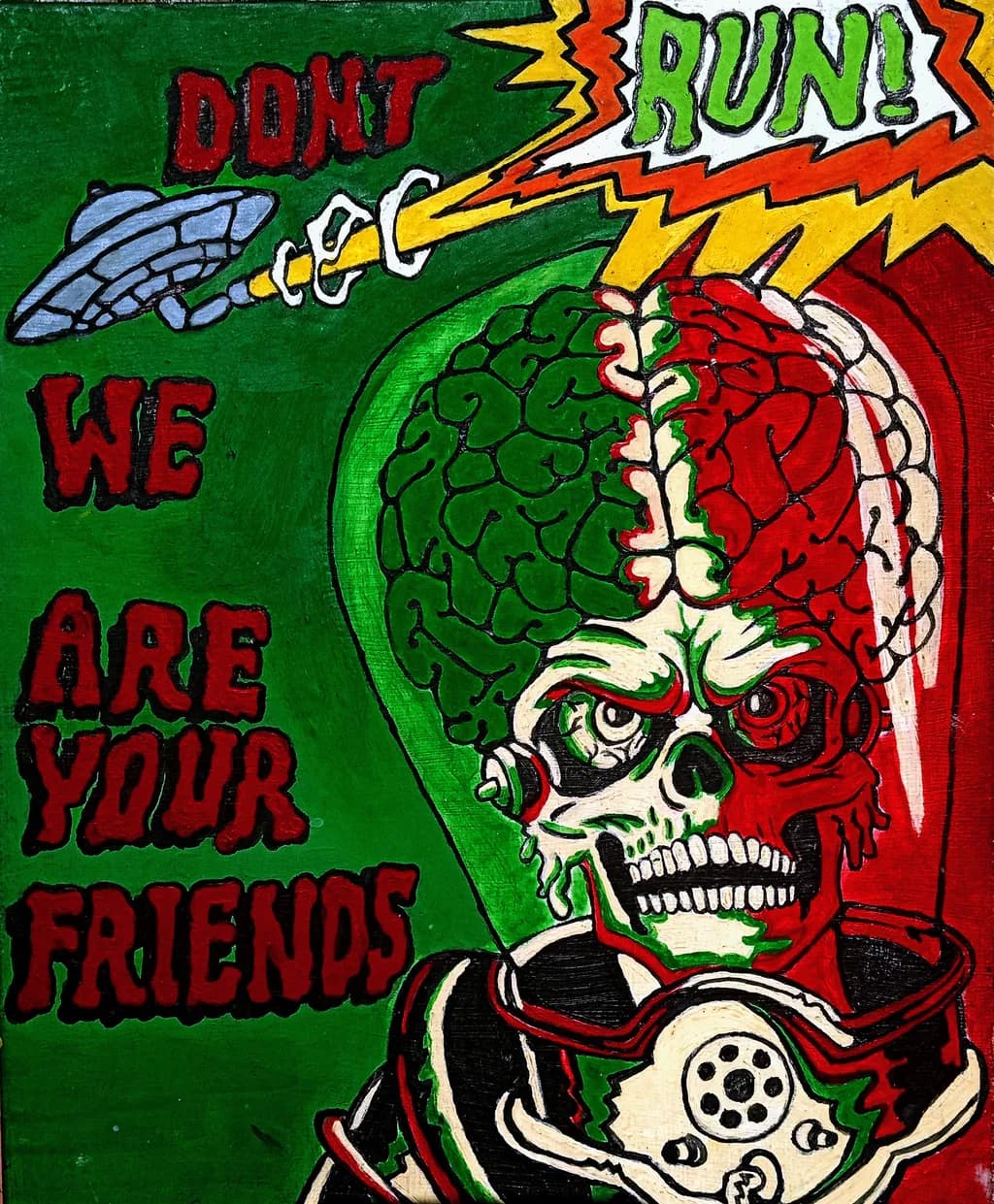 Alien Warning Skull