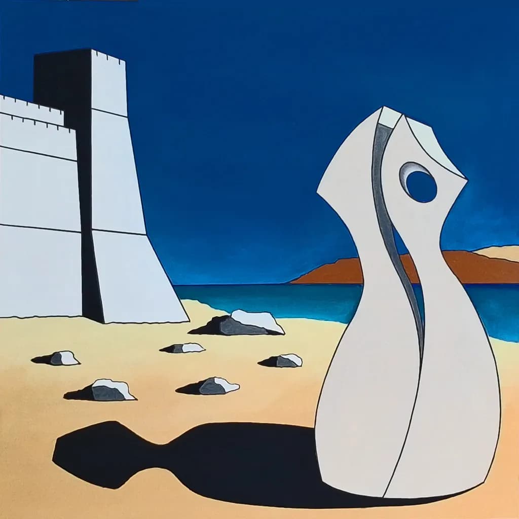 Ettore e Andromaca - 90x0 cm - acrilico su tela