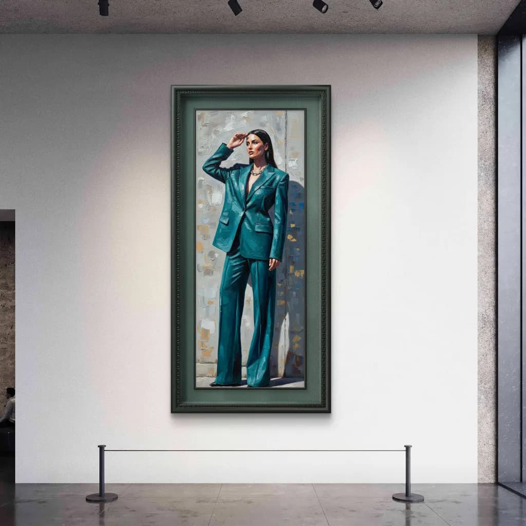Poised in Teal