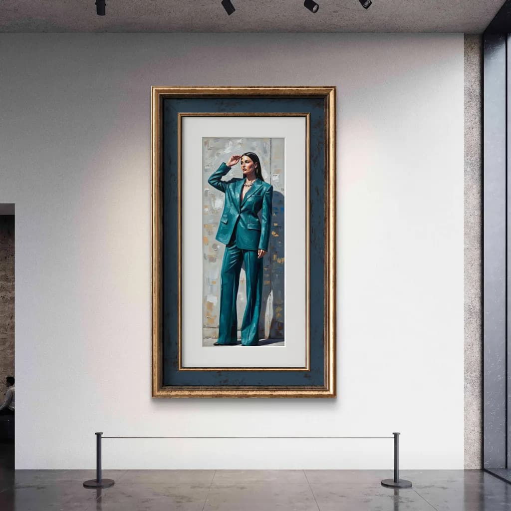 Teal Suit Portrait