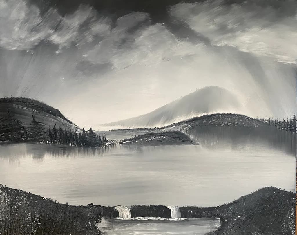 Monochrome Cascade