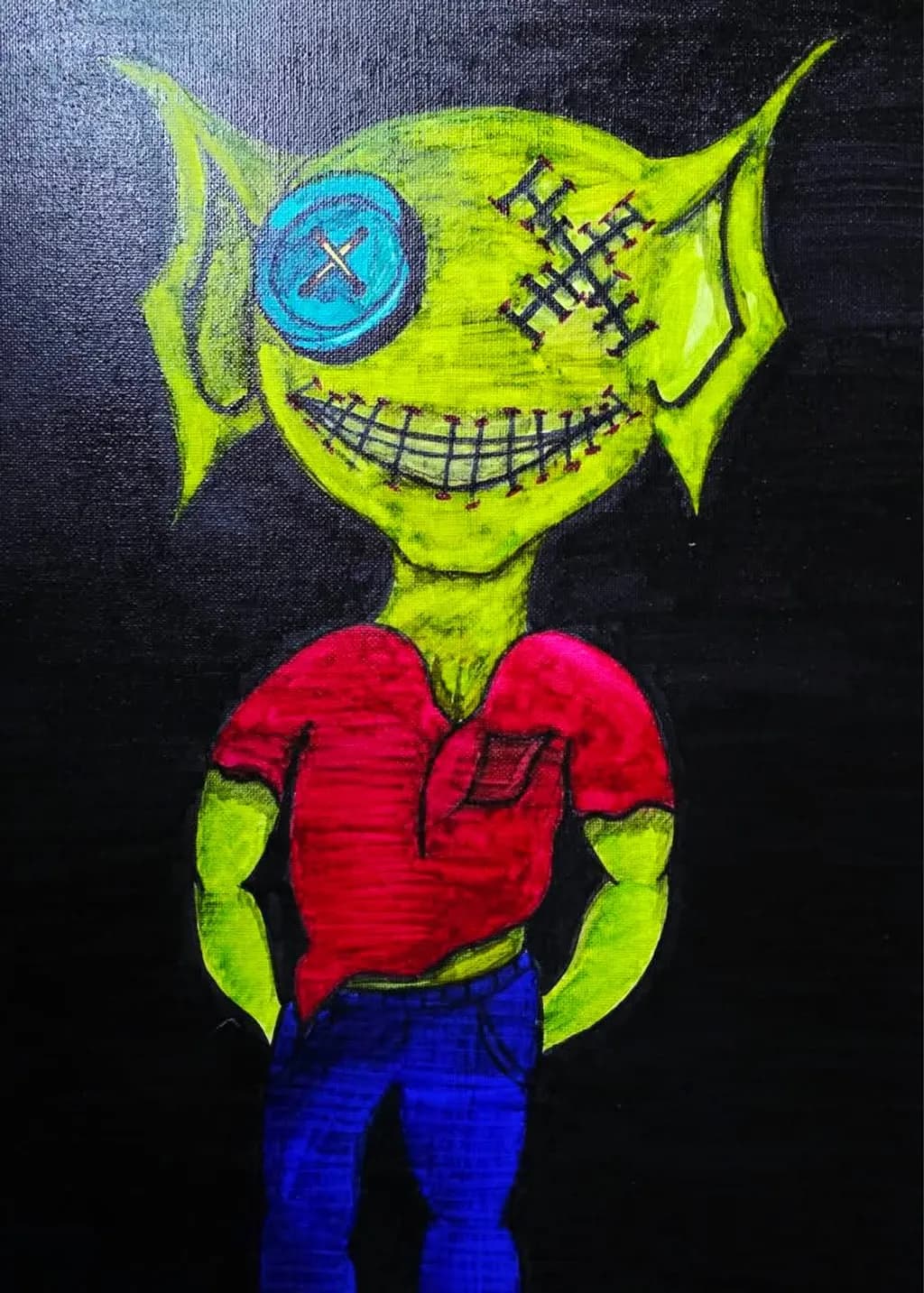 Stitched Grin