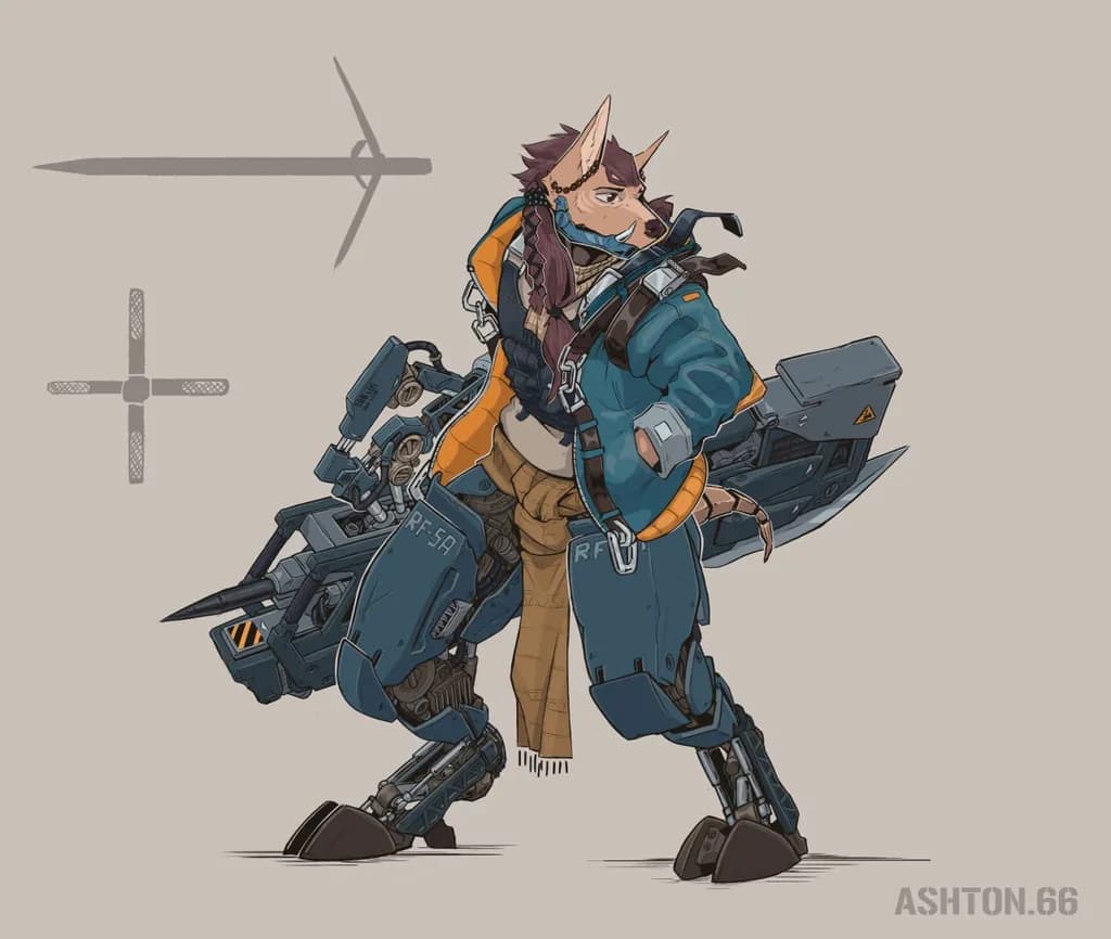 Mech Warrior Canid