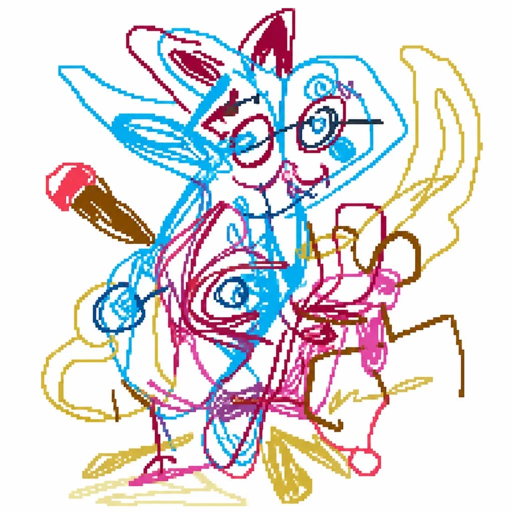 Colorful Scribble Creature