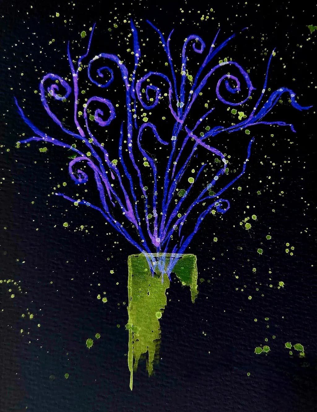 Abstract Branches in Vase