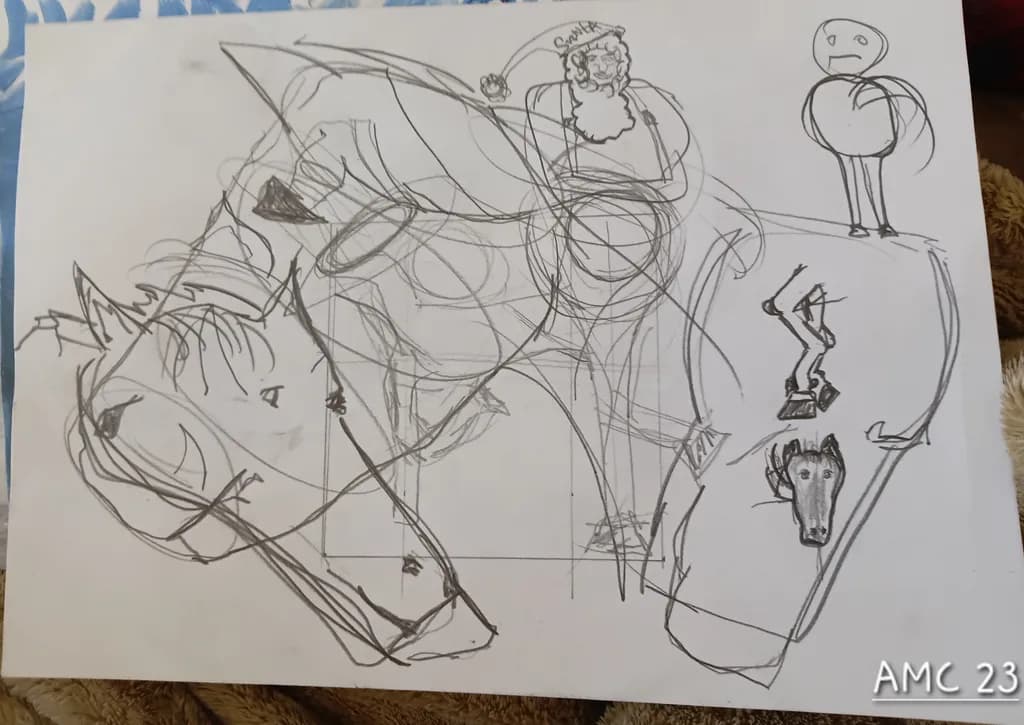 Horse Mosaic Draft