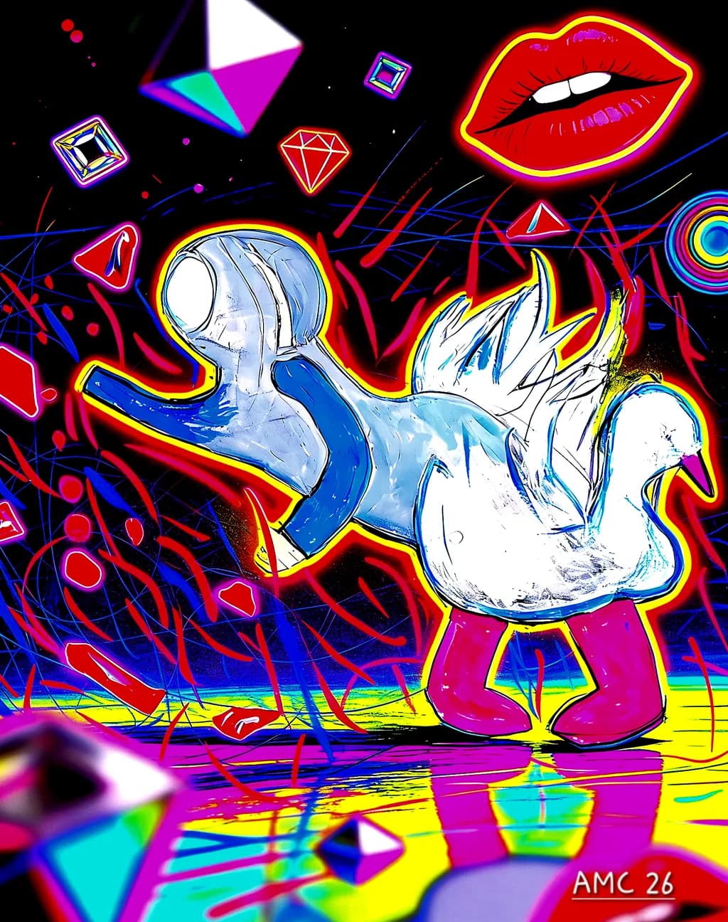 Neon Duckwalk
