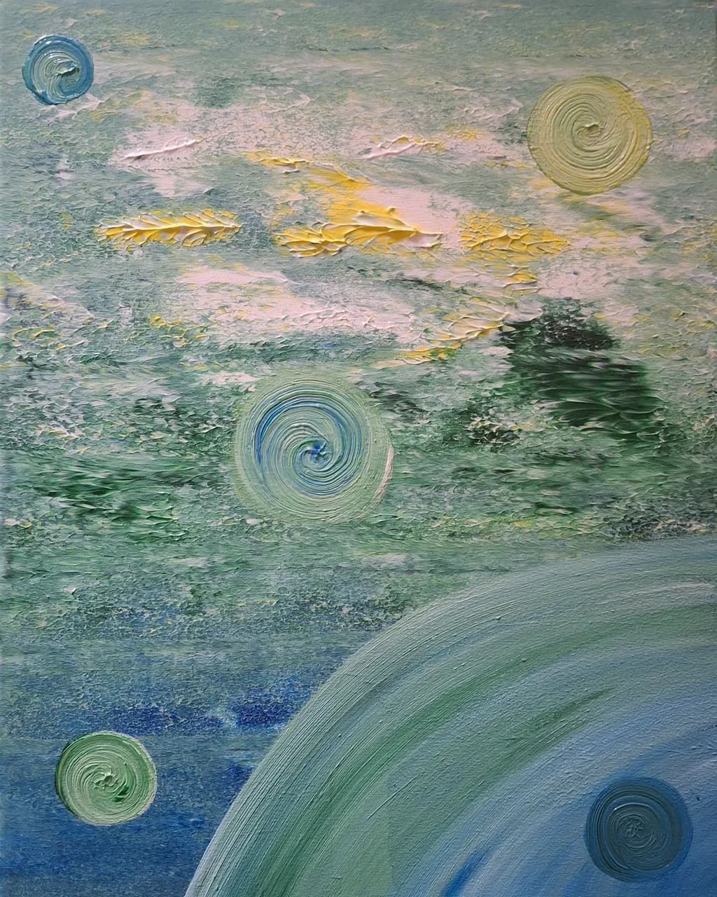 Abstract Swirls Canvas
