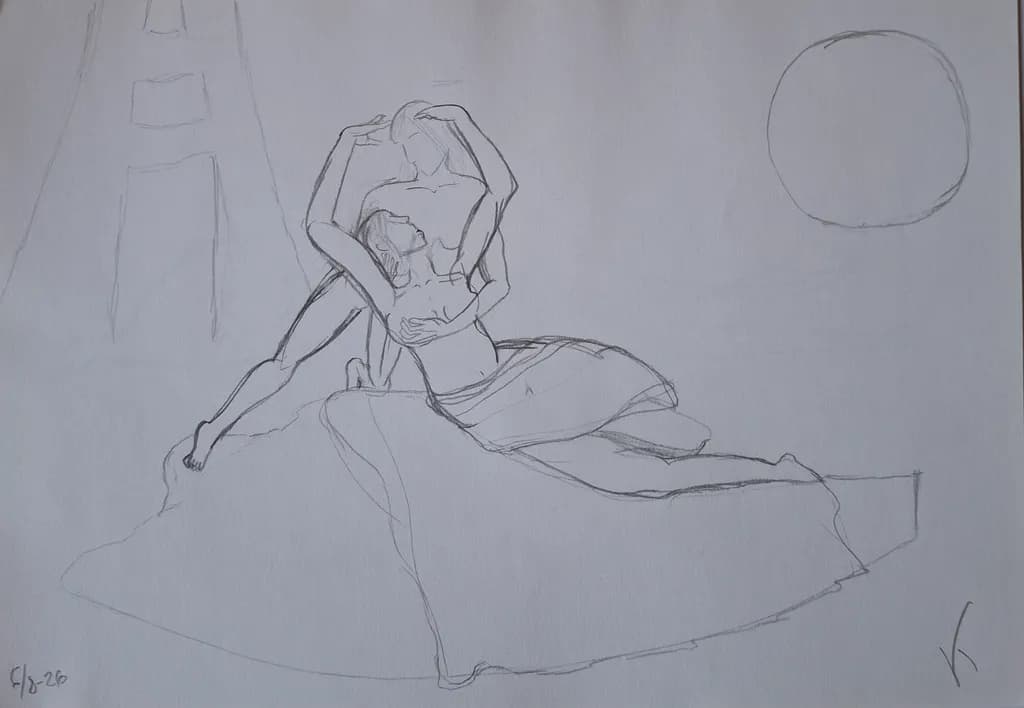 Embrace on Rock