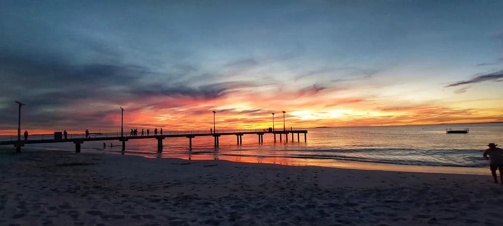 Sunset Pier Silhouettes
