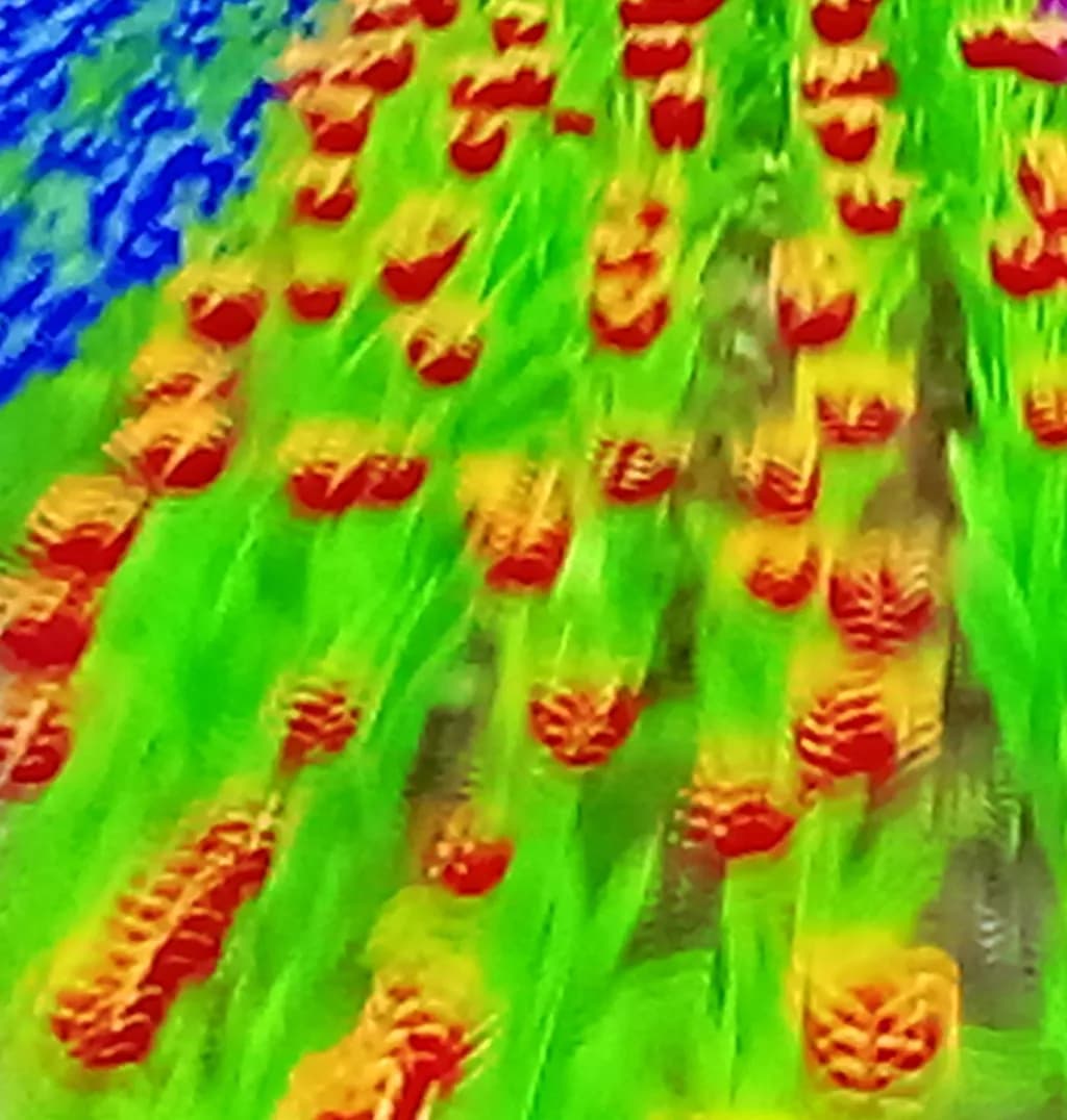 Pixelated Tulip Meadow