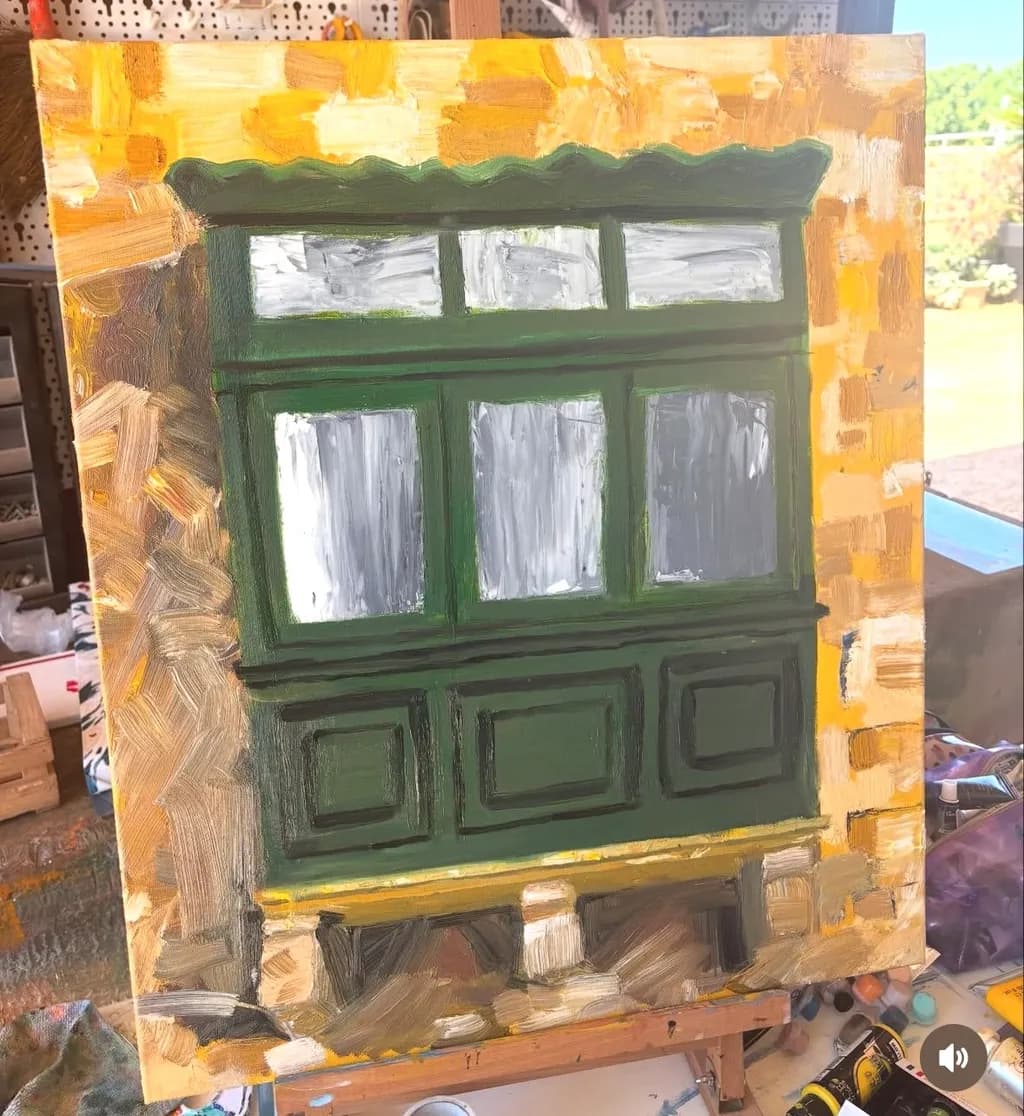 Green Frame Window