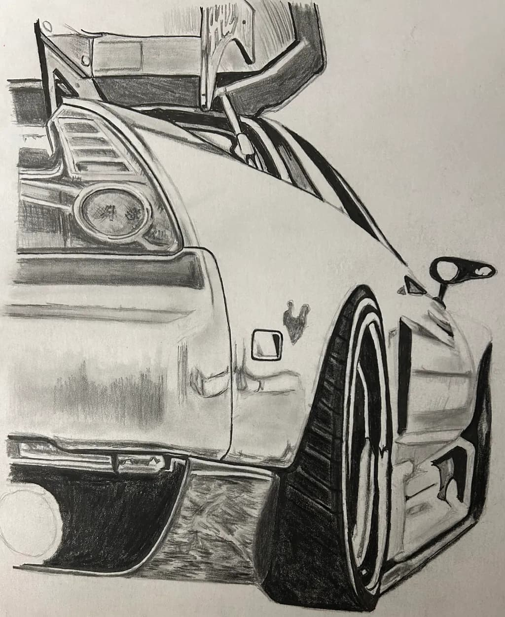 Ferrari Rear Perspective