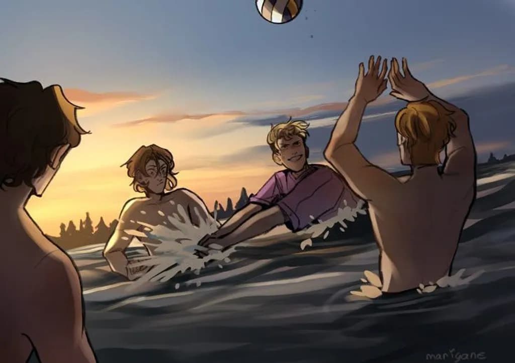 Sunset Splash Volleyball