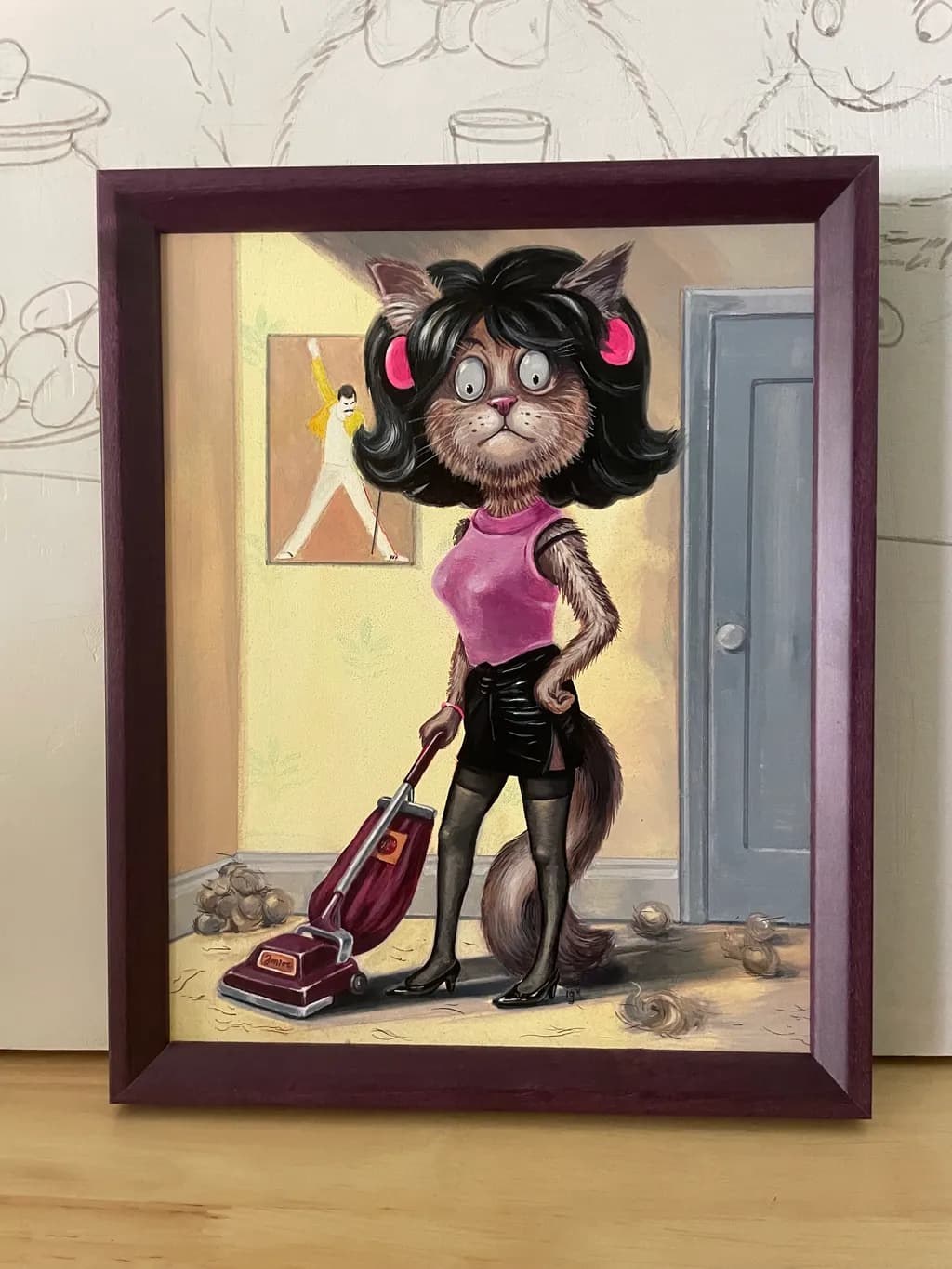 Feline Vacuum Diva