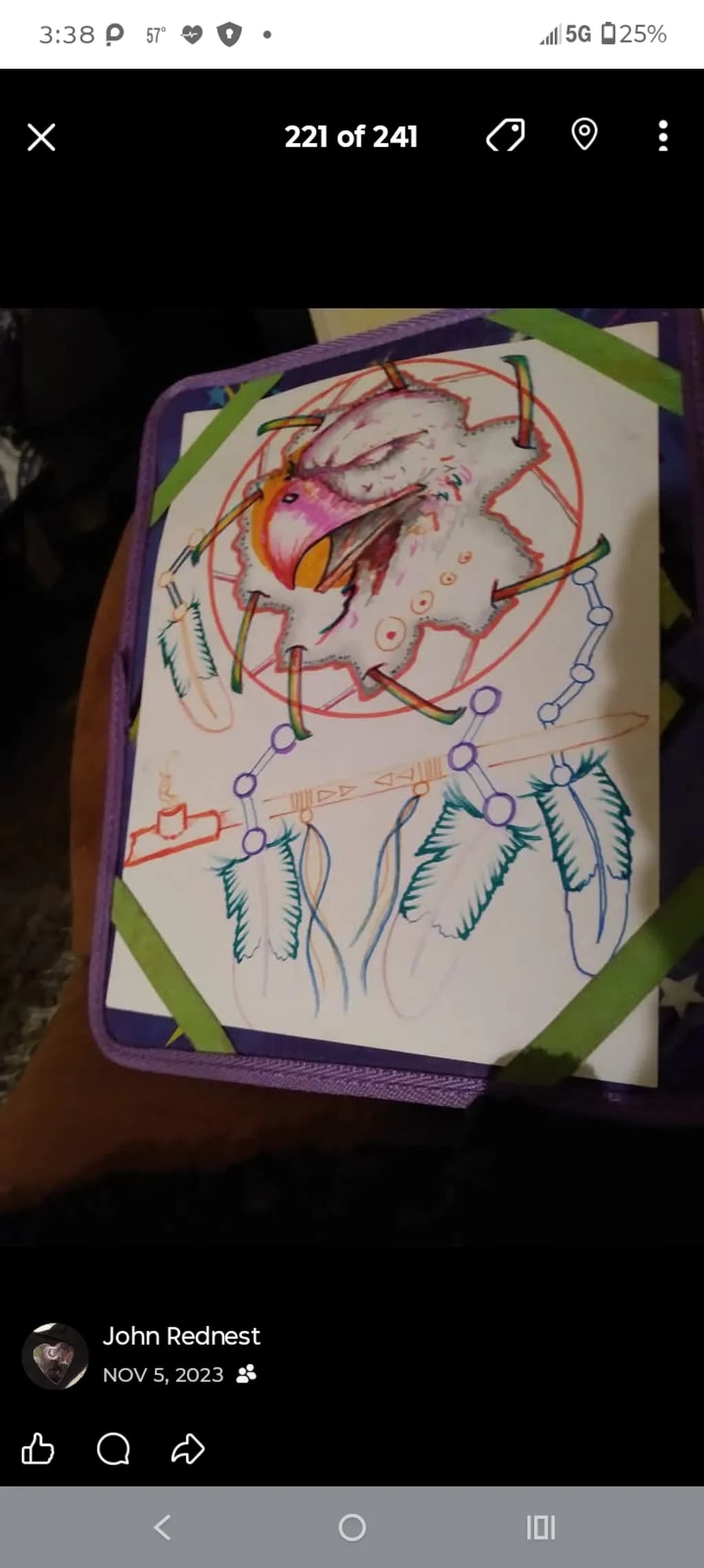 Geometric Eagle Dreamcatcher