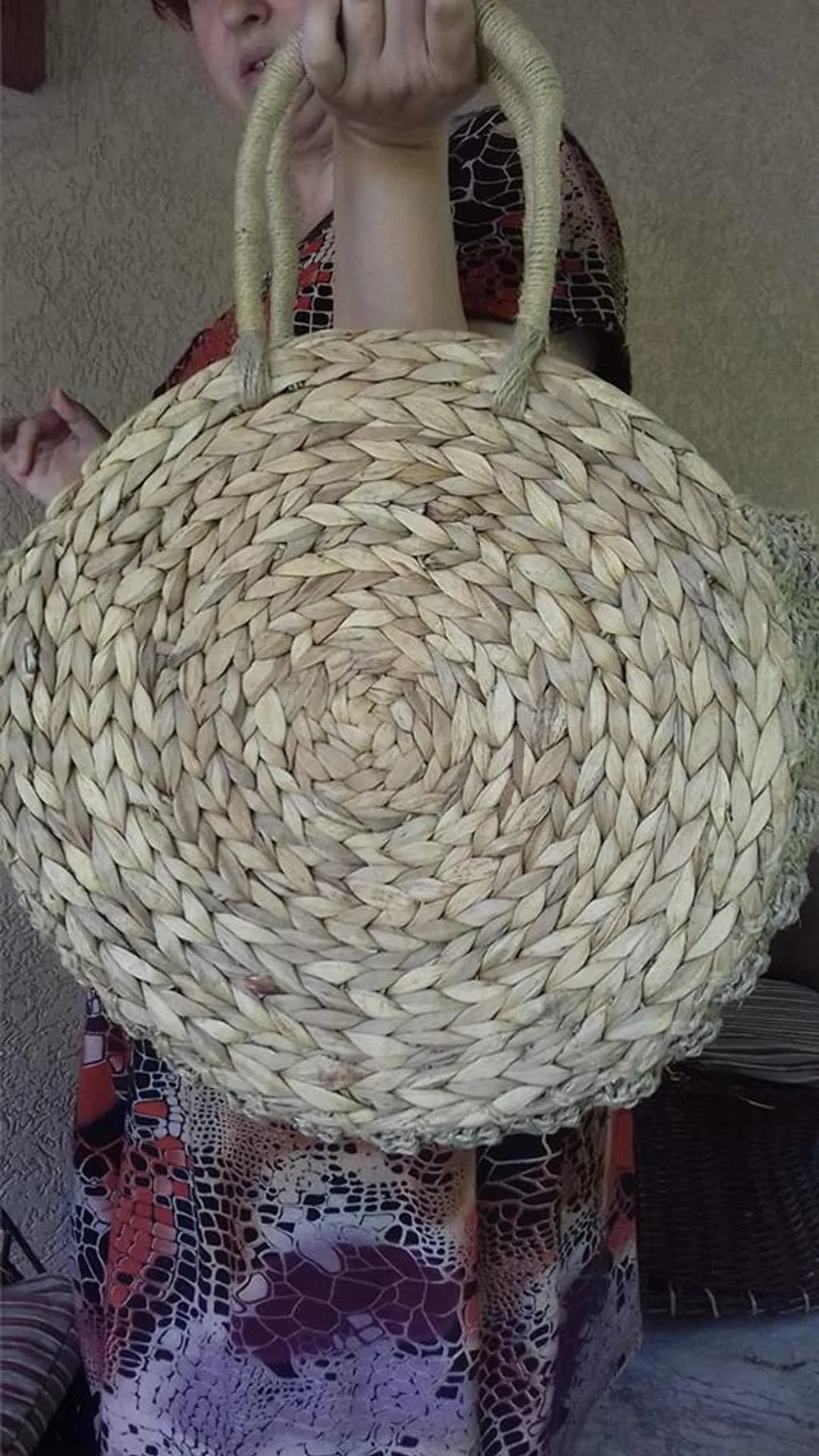 Woven Spiral Tote