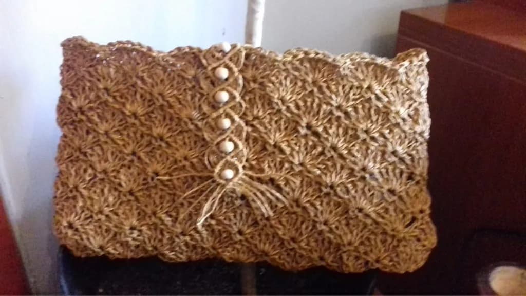 Woven Rustic Clutch