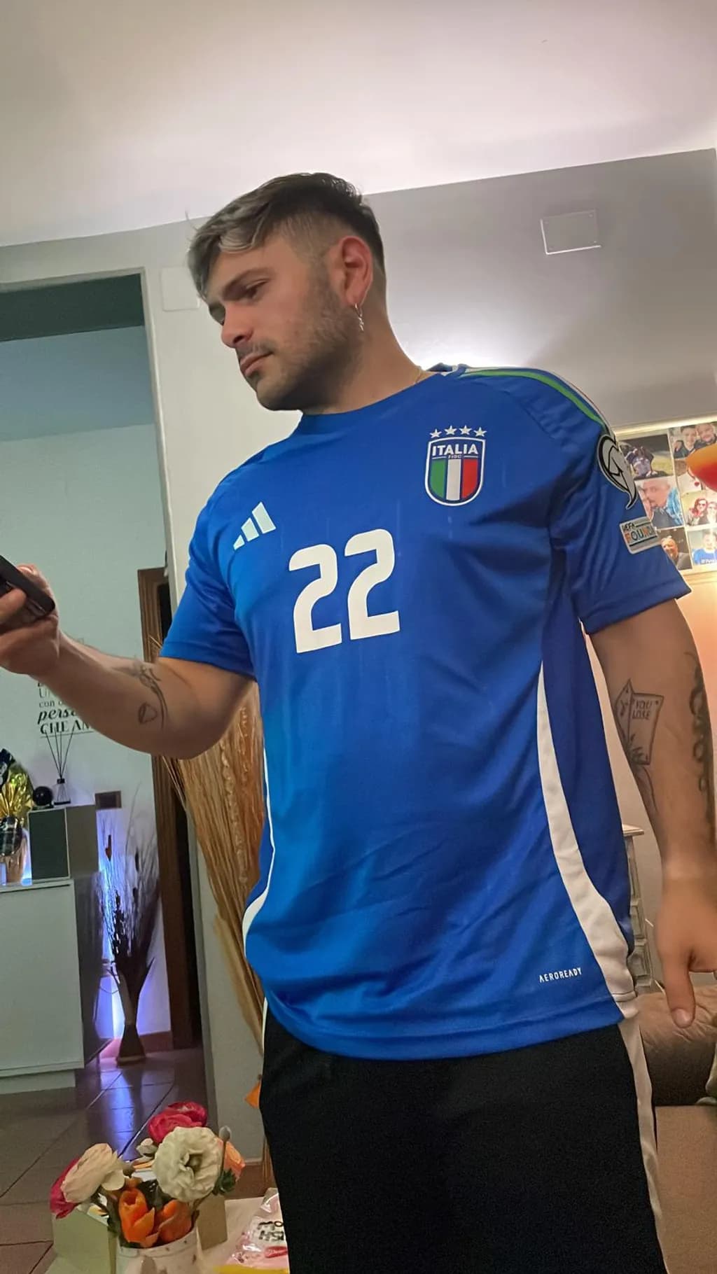 Italy Blue Jersey 22
