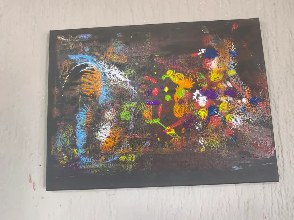 Color Burst on Black