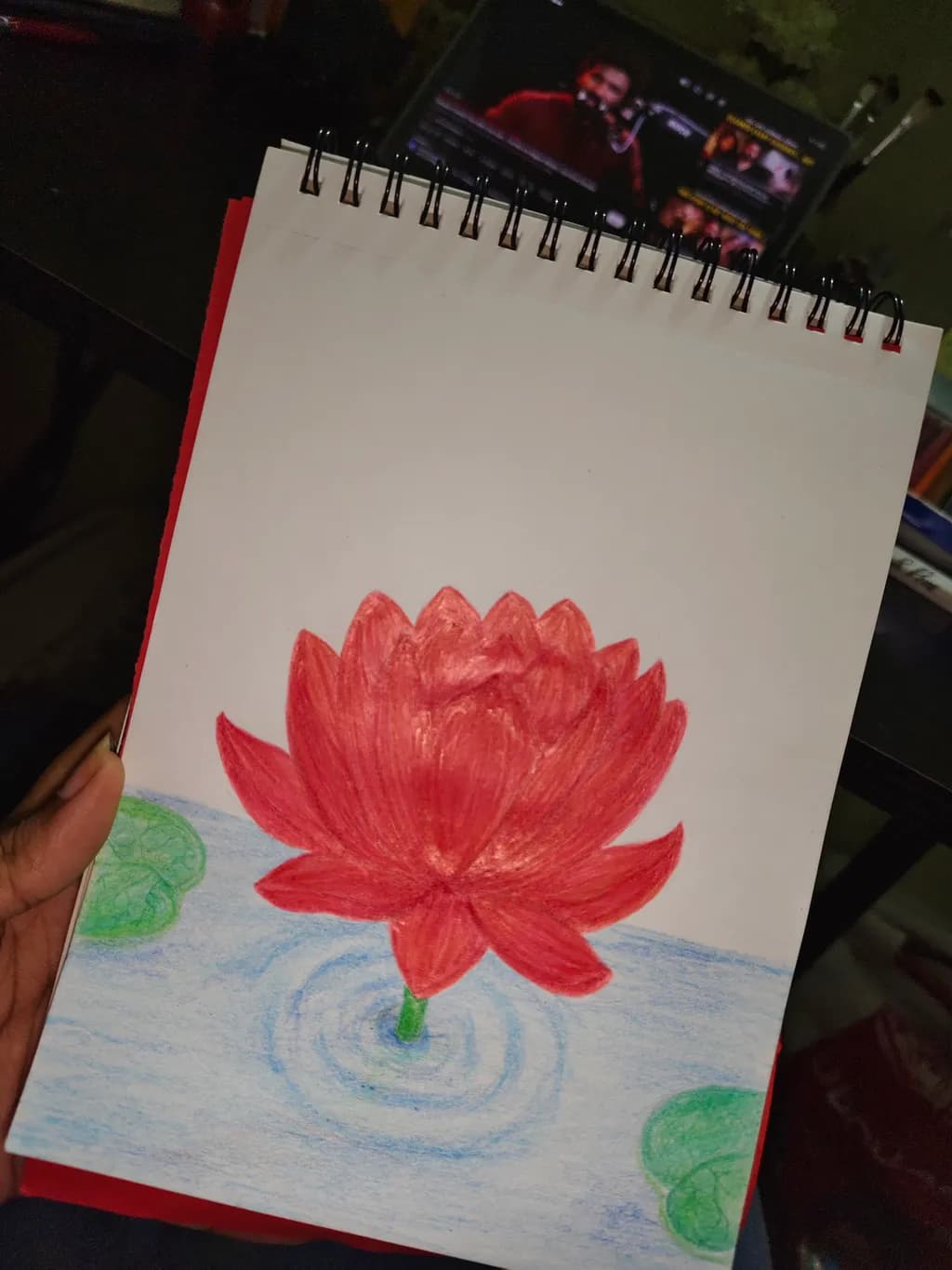 Crimson Lotus Bloom