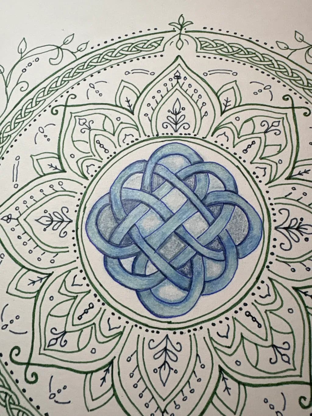 Blue Celtic Mandala