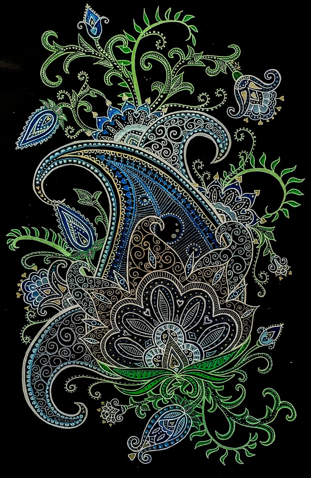 Intricate Paisley Bloom