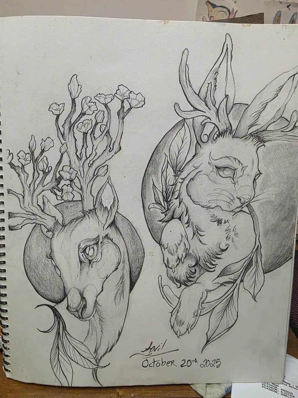 Floral Stags