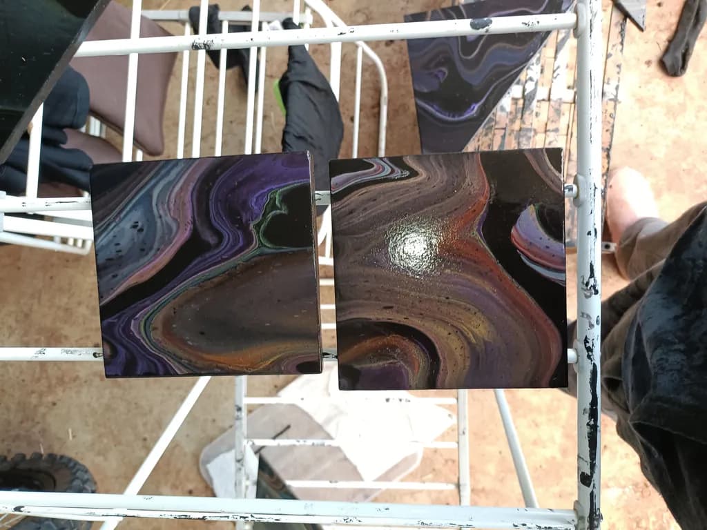 Abstract Swirl Panels