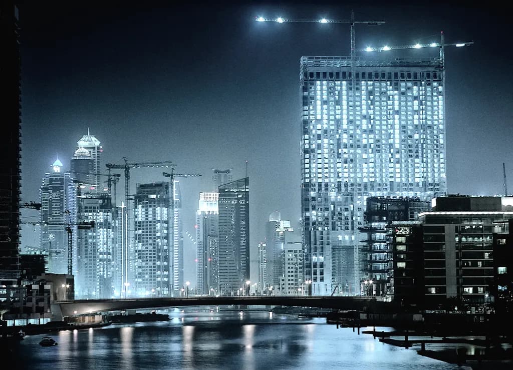 Dubai Skyline Glow