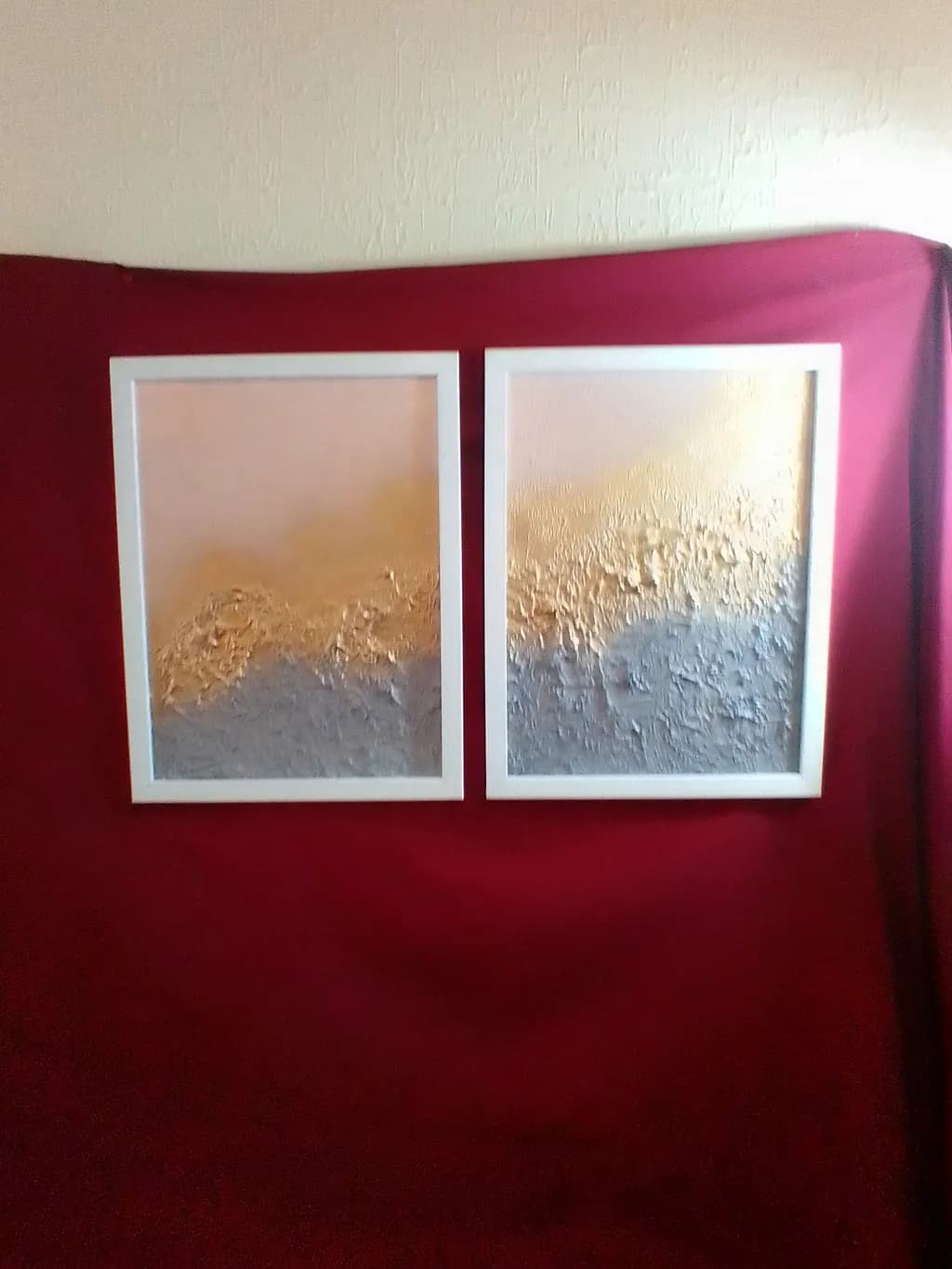 Textured Gradient Diptych